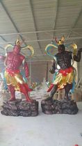 Factory direct sales Buddhist supplies resin Buddha statue glass fiber reinforced plastic gold painted 3 meters Hercules hum two general