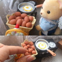 1:12 over home accessories food to play with scene accessories-eggs