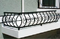 European-style iron stair handrail air-conditioning fence loft guardrail Villa corridor railing building balcony fence