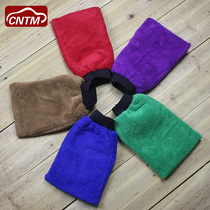 Car cleaning supplies Car wash gloves Double face ultra-fine fiber thickened wiping car gloves Long plush multifunction gloves