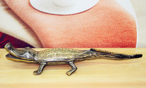 Pakistan traditional handicrafts Bronze bronze sculpture animal crocodile gift BT84