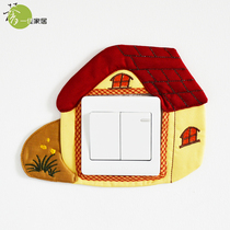 High-quality fabric switch stickers warm embroidery switch sets three-dimensional switch stickers (Farmhouse)