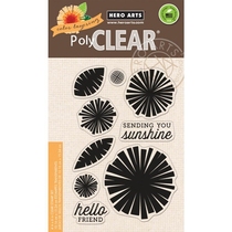 Heroarts transparent stamp transparent seal multi-layer flower CL862