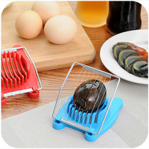 Multifunctional stainless steel egg cutter salted egg divider pine flower egg sliced egg slicer flower cutter
