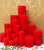 Red big candle wedding ceremony cylindrical candle to smoke column wax odorless candle ordinary lighting wedding happy candle