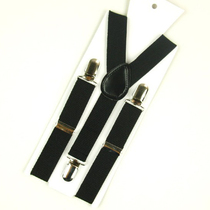 Childrens strap clip boys and childrens pants suspenders with non-slip boys and girls elastic adjustable Korean version 3 clips