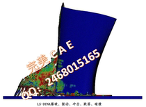Generation as LS-DYNA Ansys Blasting Explosion Shock Fall Collision Nonlinear Big Deformation Simulation