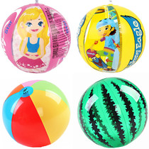 Cartoon PVC inflatable water ball watermelon beach ball six color color ball Children Baby water park toy ball