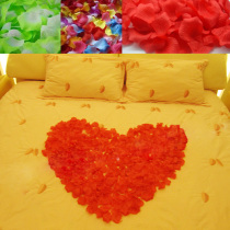 Wedding supplies wedding room wedding decoration decoration high-grade simulation rose silk cloth petal bed flower fake petals