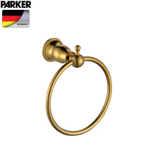 All copper gold towel ring European bathroom towel ring pendant titanium bathroom hardware pendant gold-plated bath towel ring