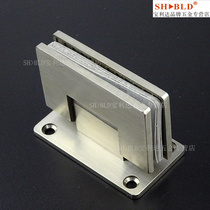 Kuailang 304 stainless steel bathroom door clip 90 degree bilateral single clip shower room glass door hinge sauna door hinge
