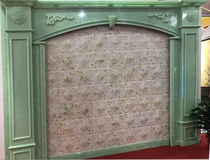 Imitation jade Roman column background wall whole body jade marble overall custom European duplex villa Roman column