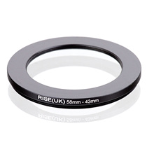 High quality metal filter adapter ring large turn small reverse ring 58mm-43mm adapter ring