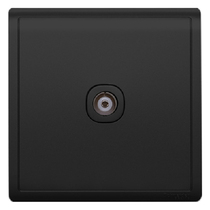 Schneider switch socket Fengshang series single cable TV socket 86 type wall panel freehand black