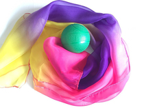 Jiujiuxing soft ball long silk ball plus color chiffon yarn long silk ball long silk exercise performance ball long yarn ball