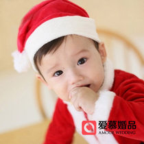 Small number of children Christmas hat baby Christmas hat suede cloth hat