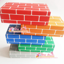 Large childrens building block brick head kindergarten area corner toy large building block multi-functional construction area thick paper brick
