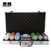 Ceramic chips Texas Holdem chip set Baccarat mahjong chip entertainment aluminum box set can be customized