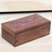 Pakistan wood walnut wood 8 inch vine flower engraving the first decorated case dressing case pure handmade