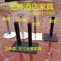 Factory bar foot disc base table foot cafe stainless steel table legs can be customized feet table stand