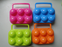 Manufacturers direct sales of high - quality new material outdoor picnic portable hand plastic 6 - grade egg box duck egg storage egg bucket