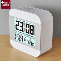 Creative time smart clock high quality lazy snooze alarm clock student mute luminous bedside clock electronic clock alarm meter