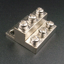 JDG Grounding Bar A- 2 Double Grounding Terminal M4-6 Position Grounding Copper Bar Type A 3 3 Grounding Bar Copper Block