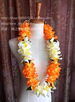 Hawaiian Hula Garlands Dance Props Neck garlands Performance Accessories Hawaiian Hula Beach Garlands