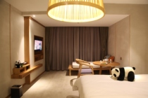 Zenyi * Qiliping Mid-mountain yard Semi-bamboo Big bed Room