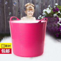 King-size children Bath barrel baby xi zao tong pao zao tong bath dirty clothes shou na tong zang yi tong laundry basket