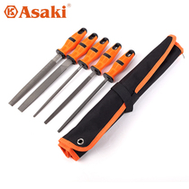 Yasaizaki medium tooth flat steel file shaping flat head flat file woodworking grinding file triangle round tip metal file