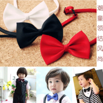 Childrens and boys event festival wedding show baby accessories collar flower boy flower girl dress bow tie tide