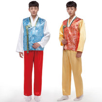 Korean traditional mens hanbok Korean dance performance costume photo photo Korean style male minority costume