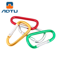 Concave and convex outdoor hanging buckle backpack accessories 8cmD type gourd type aluminum alloy carabiner kettle quick hanging fastener