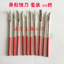 Jade carving tools jade jade polishing file special-shaped set file manual window peeling diamond file