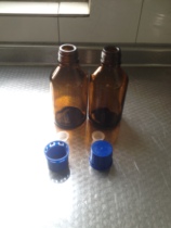 250ml chemical reagent bottle screw bottle brown glass bottle