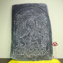 Volcanic rock Nepal hand-carved stone carvings Lotus big Shi Lotus Ningma ancestral 77cm