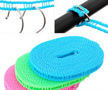 Japan anti-skid windproof clothesline fence style clothesline drying rope drying rope for 5 meters outdoor travel