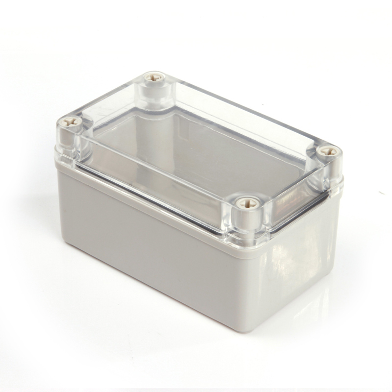 80 x 130 x 70 transparent cover plastic waterproof box Electrical cross-wire box Terminal terminal box rain-proof through the box