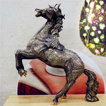 Pakistani handicrafts Bronze bronze sculpture animal 30-inch lucky horse opening housewarming gift BT428
