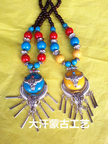 Inner Mongolia crafts wholesale necklace ladies necklace Mongolian totem necklace National retro jewelry two pieces