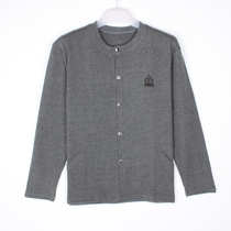 Stone sleeve mens cotton cardigan autumn clothes plus fat increase middle-aged cotton sweater autumn and winter underwear open autumn clothes