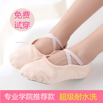 (Daily Special Price) Children Dance Shoes Soft-bottom Girl Dancing Ballet Shoes Adult Female style Skill Shoes Cat Paws