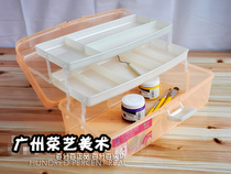 Jianhua R548 thickened plastic toolbox Art multi-function toolbox Pigment box storage box