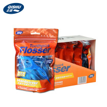 Qishu PTFE90 bagged flat line floss stick fine high tension cleaning (affordable group of eight bags)