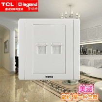 New TCL Rogrand switch socket Meihan White engineering phone computer conjoined socket