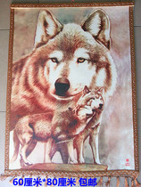 Felt painting Mongolian blended wool felt painting Wolf totem color felt painting Inner Mongolia crafts batch distribution