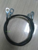 6mm black nylon steel strand insurance rope safety wire ceiling wire terrace terrace fixed rope total 1M