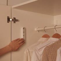 Home LED sticky cabinet lights without wiring wardrobe lights ultra-thin bottom plate lights sticky shoe cabinet lights