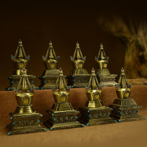 Buddhist Tantric instruments all-alloy Tuta Bodhi Pagoda Tagata Pagoda stupa eight